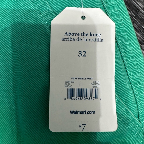 NWT Faded Glory - Green Chino Shorts - Free with bundle of 2+ items - Picture 4 of 7